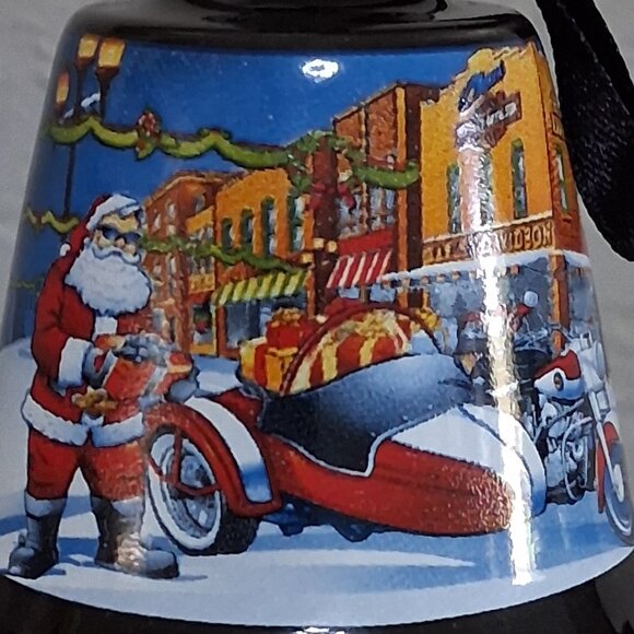 Harley-Davidson 2011 Collectible Ceramic Christmas Bell Ornament - Picture 2 of 8